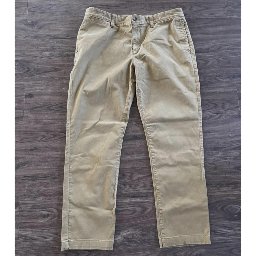 Wallin & Bros. Pants Mens 36x32 Beige Stretch Chino Casual Straight Leg Twill